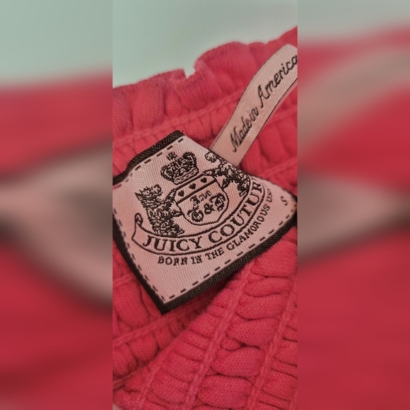 Juicy Couture - ORIGINAL VINTAGE Y2K Terry Cloth Smocked CoverUp- Made in USA - Picture 5 of 6